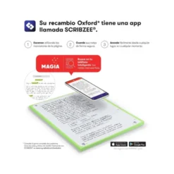 Recambio color 1 oxford din a4+ 80 hojas 90 gr cuadricula 5 mm tapa blanda 4 taladros lila touch.