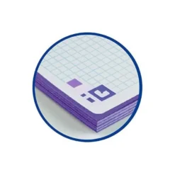 Recambio color 1 oxford din a4+ 80 hojas 90 gr cuadricula 5 mm tapa blanda 4 taladros lila touch.