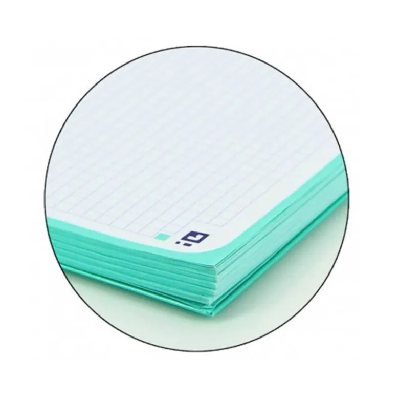 Recambio color 1 oxford din a4+ 80 hojas 90 gr cuadro 5 mm 4 taladros ice mint.