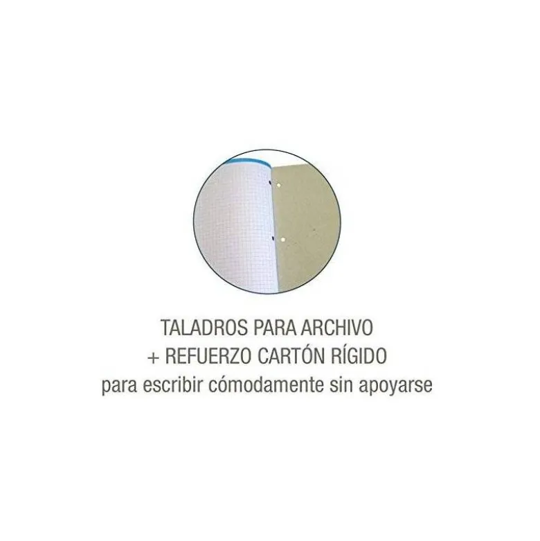 Recambio color 1 oxford din a4+ 80 hojas 90 gr cuadro 5 mm 4 taladros ice mint.