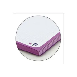 Recambio color 1 oxford din a4+ 80 hojas 90 gr cuadro 5 mm 4 taladros morado.