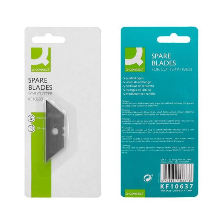 Recambio cuter universal 18mm Q-Connect KF10637