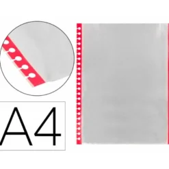 Recambio funda Liderpapel intercambiables Din A4 bordes surtidos. Bolsa de 10 unidades.
