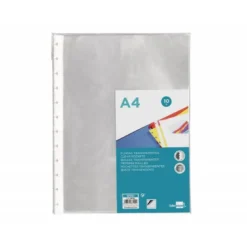 Recambio Fundas intercambiables Liderpapel Din A4 Cristal 70 MC Bolsa 10 fundas