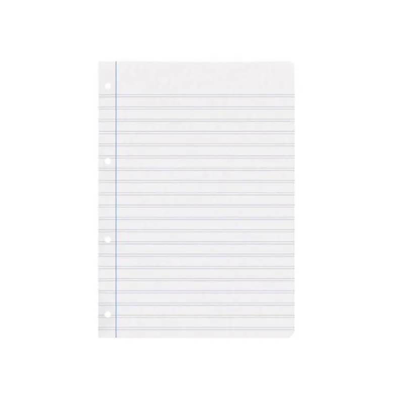 RECAMBIO LIDERPAPEL A4 100 HOJAS 100G/M2 PAUTA 4 3,5MM CON MARGEN 4 TALADROS