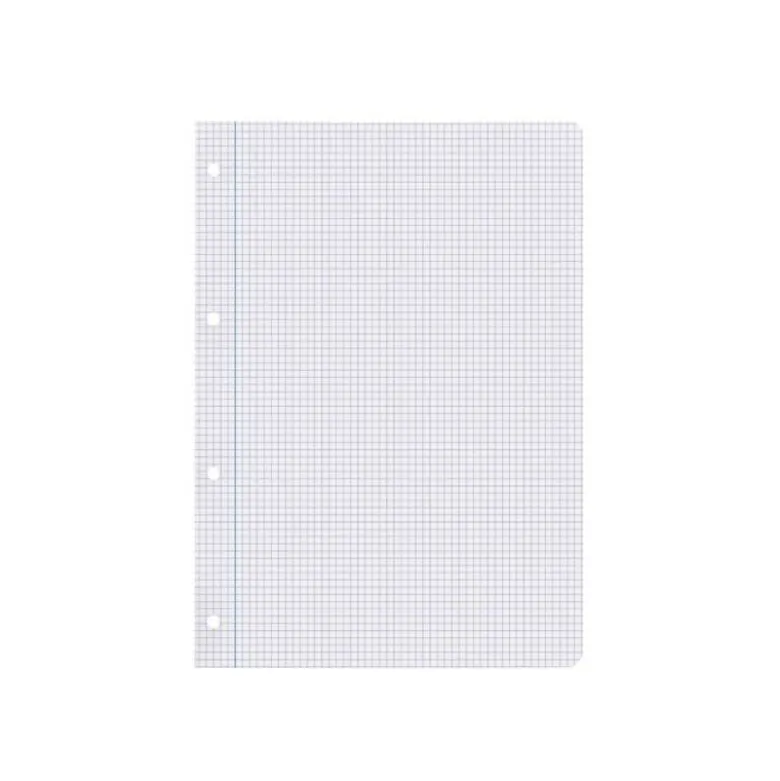 RECAMBIO LIDERPAPEL A4 100 HOJAS 100G/M2 CUADRO 5 MM CON MARGEN 4 TALADROS