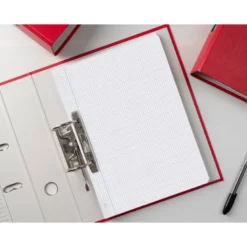 RECAMBIO LIDERPAPEL A4 100 HOJAS 100G/M2 CUADRO 5 MM CON MARGEN 4 TALADROS