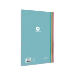 RECAMBIO LIDERPAPEL ANTARTIK DOTS A4 100 HOJAS 90G/M2 RAYADO PUNTOS 4 TALADROS BANDAS DE 5 COLORES