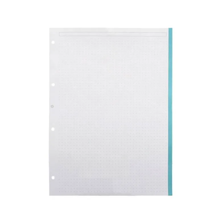 RECAMBIO LIDERPAPEL ANTARTIK DOTS A4 100 HOJAS 90G/M2 RAYADO PUNTOS 4 TALADROS BANDAS DE 5 COLORES