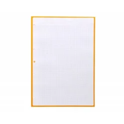 RECAMBIO LIDERPAPEL ANTARTIK DIN A4 4 TALADROS 90G/M2 CUADRO 5 MM 80 HOJAS 1 BANDA MARCO COLOR MOSTAZA