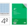 Recambio Liderpapel Cuarto 6 taladros 60gr cuadrícula 2mm