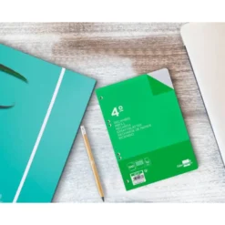 Recambio Liderpapel Cuarto 6 taladros 60gr cuadrícula 2mm