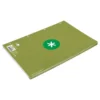 RECAMBIO LIDERPAPEL DIN A4 ANTARTIK 80 HOJAS 90G/M2 CUADRO 5MM 4 TALADROS 1 BANDA CON MARCO COLOR VERDE