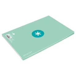 RECAMBIO LIDERPAPEL DIN A4 ANTARTIK 80 HOJAS 90G/M2 CUADRO 5 MM 4 TALADROS 1 BANDA MARCO COLOR MENTA