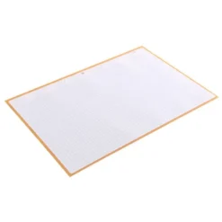 RECAMBIO LIDERPAPEL DIN A4 ANTARTIK 80 HOJAS 90G/M2 CUADRO 5MM 4 TALADROS 1 BANDA CON MARCO COLOR AMARILLO
