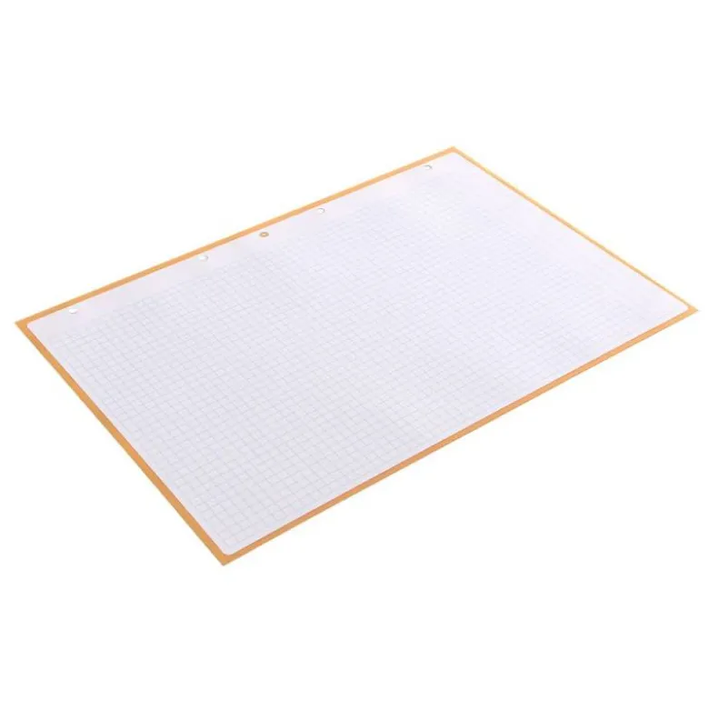 RECAMBIO LIDERPAPEL DIN A4 ANTARTIK 80 HOJAS 90G/M2 CUADRO 5MM 4 TALADROS 1 BANDA CON MARCO COLOR AMARILLO