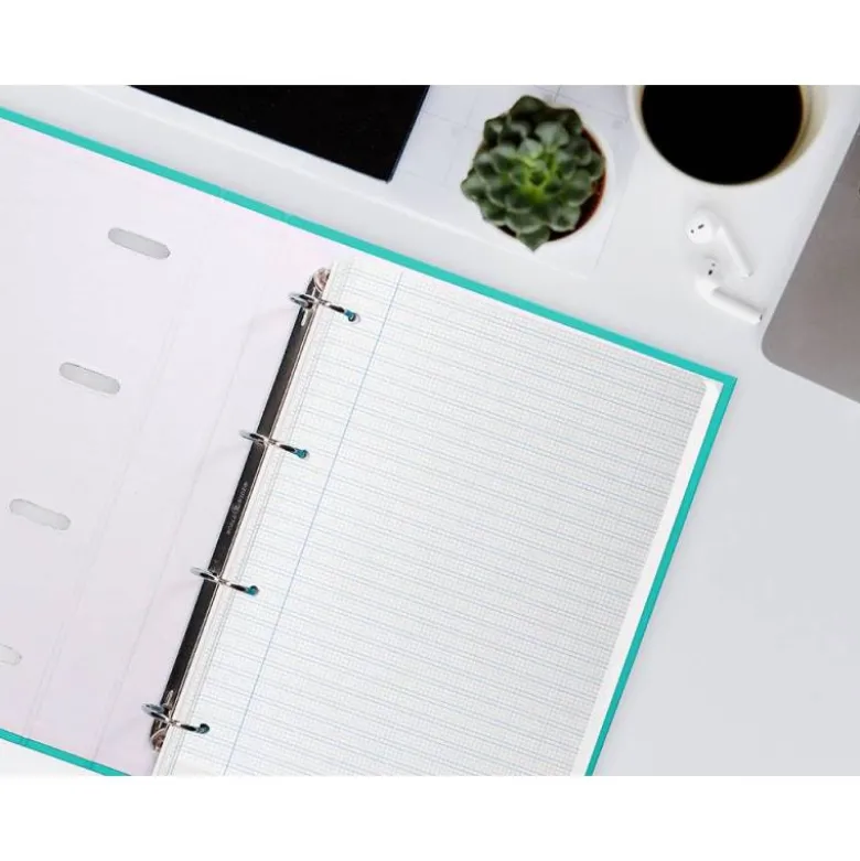 Recambio Liderpapel DIN A4 80 gr cuadricula pautada 2,5 mm
