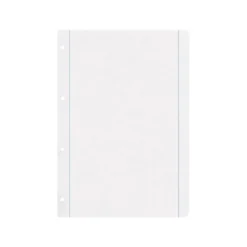Recambio Liderpapel DIN A4 100 hojas 100g/m2 liso con margen y con 4 taladros.