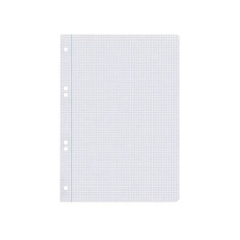 RECAMBIO LIDERPAPEL DIN A5 100 HOJAS 75 GR CUADRO 3MM CON MARGEN 6 TALADROS