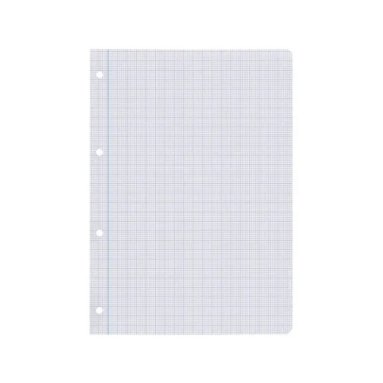 RECAMBIO LIDERPAPEL DIN A4 100 HOJAS 75 GR MILIMETRADO SIN MARGEN 4 TALADROS
