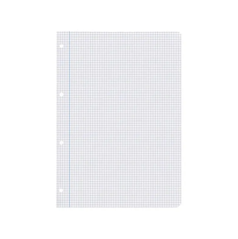 RECAMBIO LIDERPAPEL DIN A4 80 HOJAS 75G/M2 CUADRO 4 MM CON MARGEN 4 TALADROS