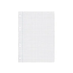 RECAMBIO LIDERPAPEL DIN A5 100 HOJAS 75 GR CUADRO 8MM CON MARGEN 6 TALADROS