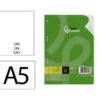 RECAMBIO LIDERPAPEL DIN A5 100 HOJAS 75 GR LISO SIN MARGEN 6 TALADROS