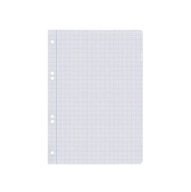RECAMBIO LIDERPAPEL DIN A5 100 HOJAS 75 GR MILIMETRADO SIN MARGEN 6 TALADROS