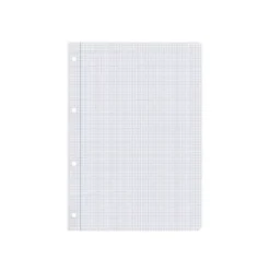 RECAMBIO LIDERPAPEL DIN A4 100 HOJAS 75 GR CUADRO 3 MM CON MARGEN 4 TALADROS