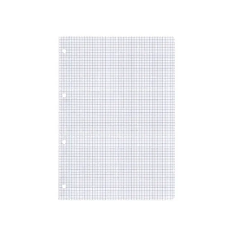 RECAMBIO LIDERPAPEL DIN A4 100 HOJAS 75 GR CUADRO 3 MM CON MARGEN 4 TALADROS