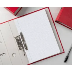 RECAMBIO LIDERPAPEL DIN A4 100 HOJAS 75 GR CUADRO 3 MM CON MARGEN 4 TALADROS