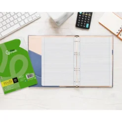 Recambio Liderpapel DIN A5 6 taladros 100 gr rayado horizontal