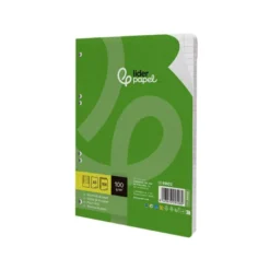 Recambio Liderpapel DIN A5 6 taladros 100 gr rayado horizontal