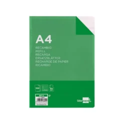 Recambio Liderpapel Folio 16 taladros 60gr pauta 2,5 mm