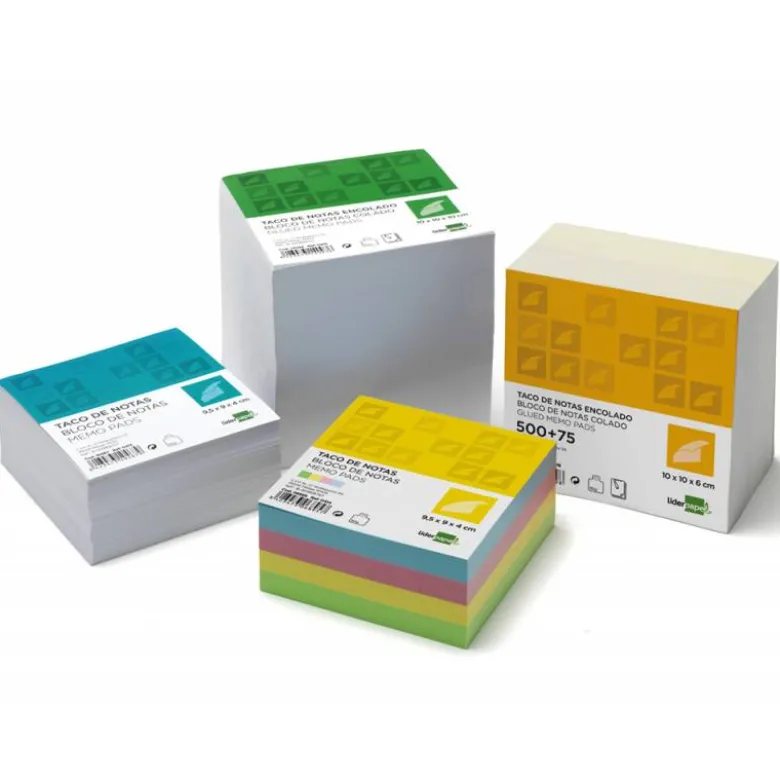 Recambio liderpapel multitaco colores tamaño 95x90x40 mm