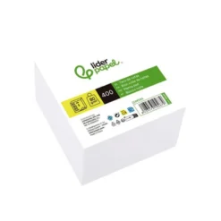 Recambio Liderpapel multitaco sin encolar color blanco 400 hojas no adhesivas