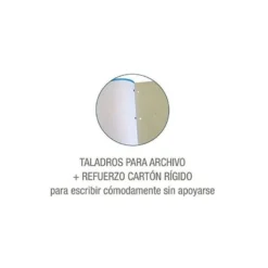 Recambio Oxford DIN A4 + 4 taladros 90 gr cuadrícula 5mm blanco