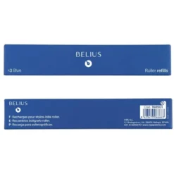 RECAMBIO ROLLER BELIUS COLOR AZUL 0,7 MM CAJA 3 UNIDADES
