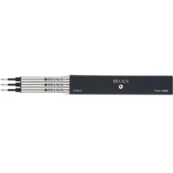 RECAMBIO ROLLER BELIUS NEGRO 0,7 MM CAJA 3 UNIDADES