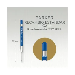 Recambios boligrafos Parker tinta gel azul