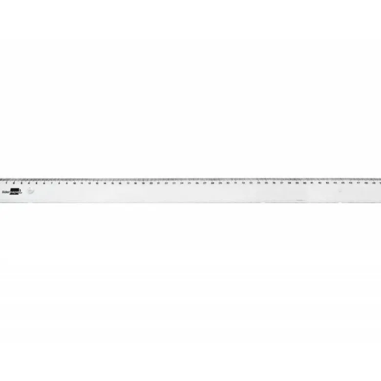Regla de plastico Liderpapel Irrompible Transparente 50 cm
