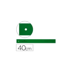 Regla faber castell 40 cm plastico verde.