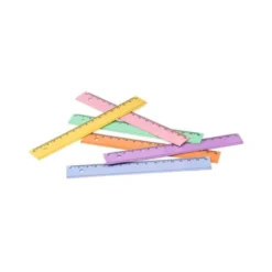 REGLA FAIBO PLASTICO 16 CM BOTE DE 100 UNIDADES COLORES SURTIDOS