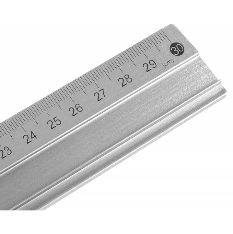 REGLA LIDERPAPEL 30 CM ALUMINIO COLOR METALICO