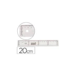 Regla liderpapel plastico cristal 20 cm.