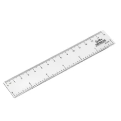 REGLA LIDERPAPEL PLASTICO CRISTAL 15 CM