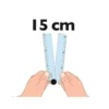 REGLA MAPED PLASTICO PLEGABLE CROC CROC BLISTER DE 1 UNIDAD 15 CM + 1 UNIDAD 30 CM