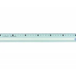 Regla q-connect metalica aluminio 30 cm.