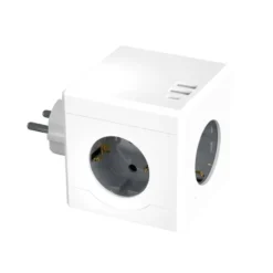 REGLETA Q-CONNECT DE CUBO ENCHUFE MULTIPLE POWER CUBE 6 EN 1 DIRECTO PARED 3 TOMAS DE CORRIENTE+2 USB+1 USB C