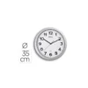 RELOJ MAUL STEP DE PARED REDONDO 35 CM DIAMETRO ELECTRICO COLOR PLATA